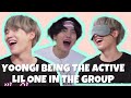 BTS Yoongi being the active lil one in the group
