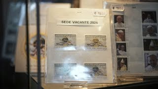 Vatican issues postage 'Sede Vacante' stamps - YouTube