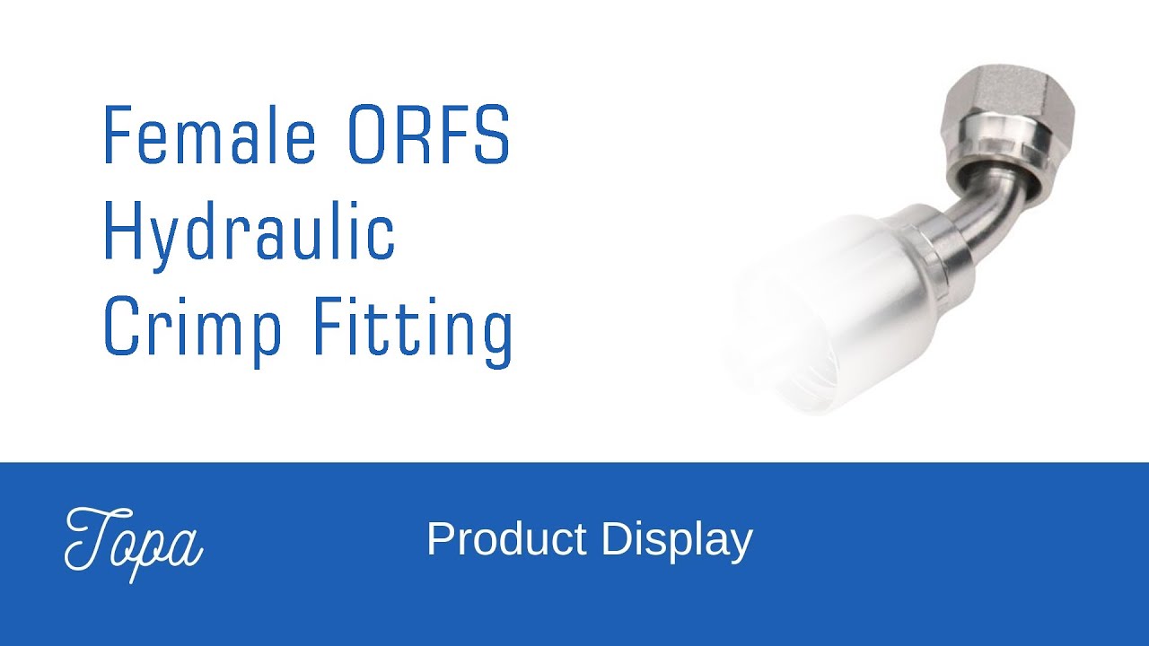 Hydraulic Crimp Fitting 1WAFRA ORFS | Leak-Free Hose Connection