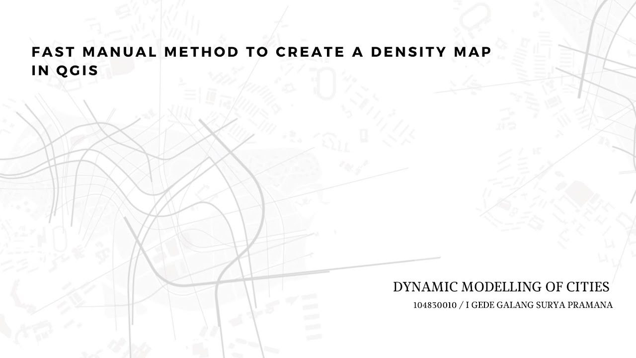 Fast Manual Method to Create a Density Map in QGIS - YouTube