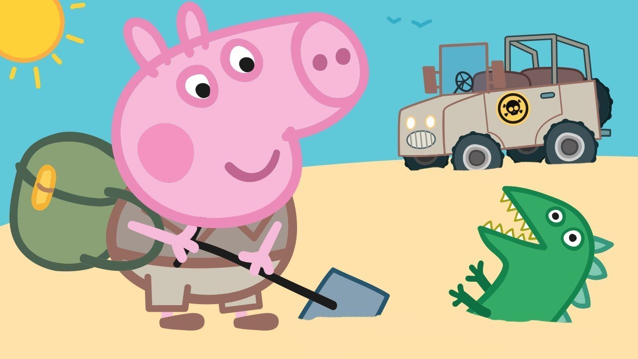 Gurli Gris | Hr. Dinosaurus Bliver Væk | Dansk Tale | Tegnefilm For Børn