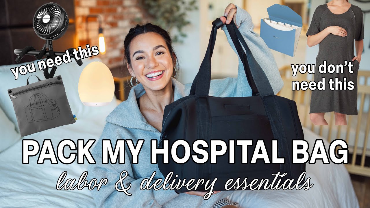 MINIMAL BUT PREPARED HOSPITAL BAG FOR BIRTH - WHAT I WOULD & WOULDN'T BRING, L&D ESSENTIALS! | 2025