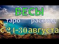 ГОРОСКОП ВЕСЫ С 24 ПО 30 АВГУСТА НА НЕДЕЛЮ.2020