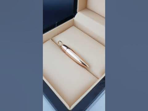 Подвеска 585 пробы пуля из красного золота артикул 603834 - YouTube