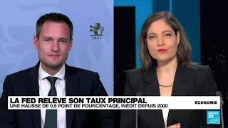 La Fed relève son principal taux d’intérêt • FRANCE 24