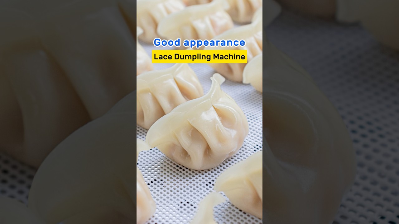 Smart lace dumpling machine, the finished dumplings look good. 