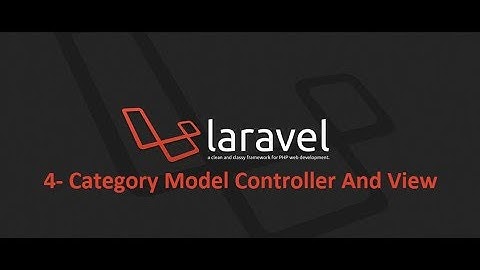 Laravel 5.7 mini project category model controller and view in hindi urdu part 4