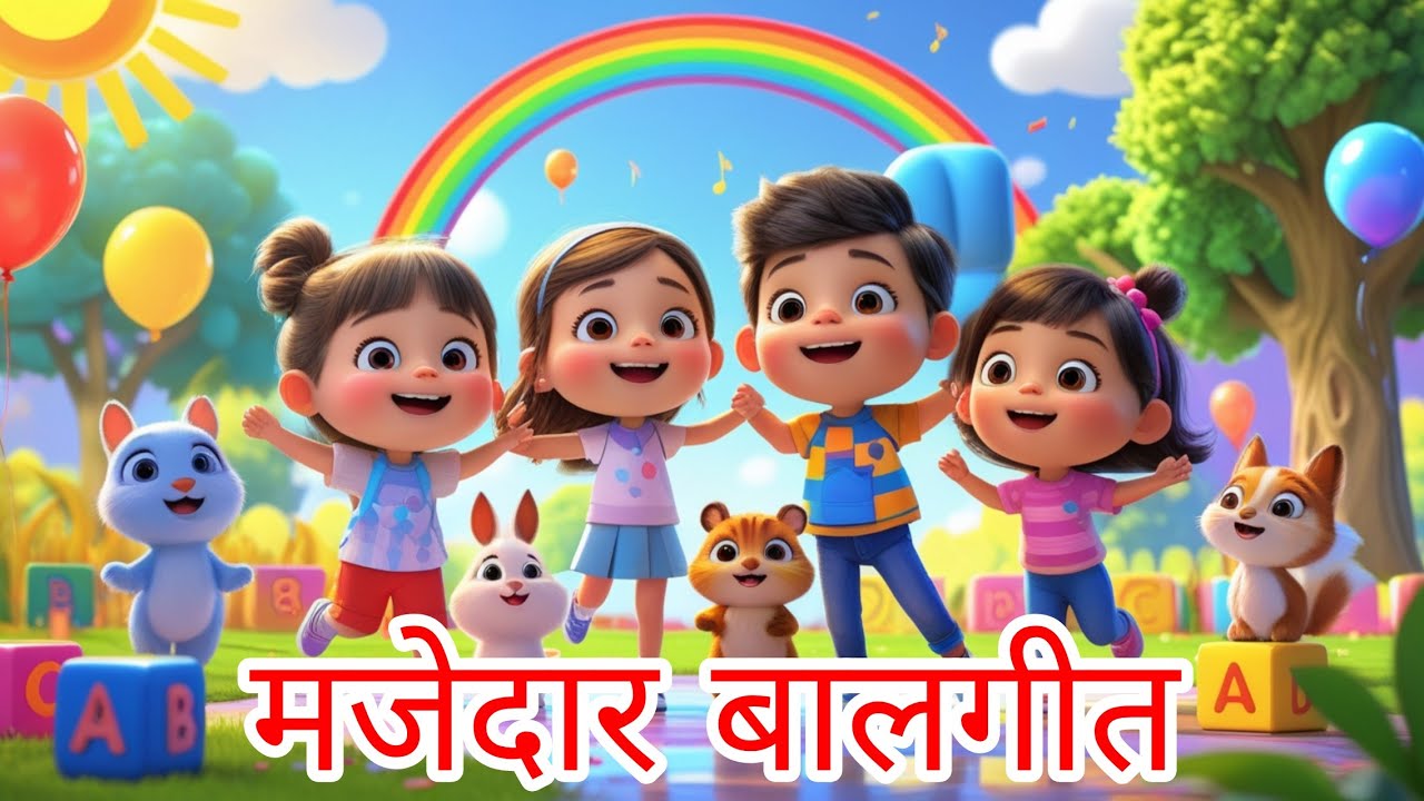 मजेदार बालगीत बच्चों के लिए। Top famous hindi nursery rhymes for kids ...