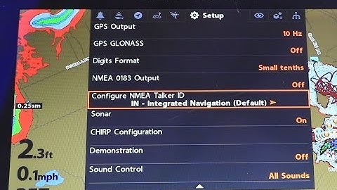 Humminbird HELIX How To: NMEA Talker ID