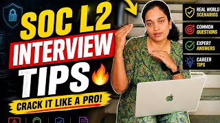 SOC L2 Interview Tips 🔥 Crack It Like a Pro!#SOCL2 #CyberSecurityJobs #SOCAnalyst #InterviewTips