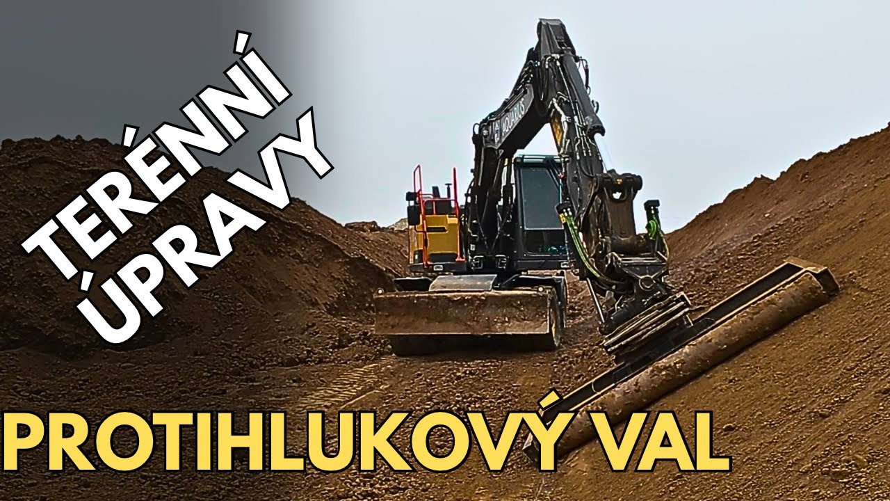 Protihlukový val - finální úprava 