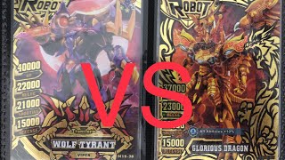 Hero of robots Galaxy Epoch Ver 3 Wolf Tyrant Vs. Glorious Dragon