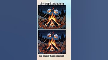 🔥 Spot the 3 Differences  Campfire Marshmallow Challenge! 🍢🪵