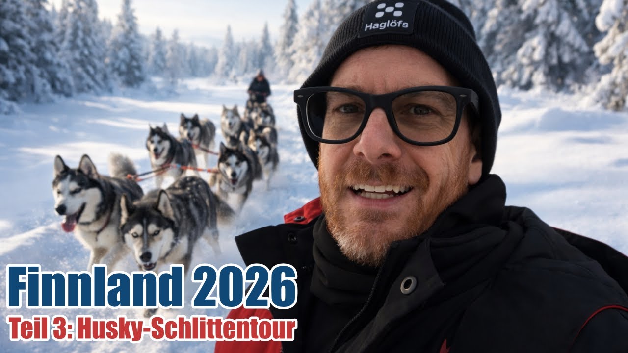 Husky-Tour in Finnland & Nacht in der Glasvilla | Finnland Reisevlog Teil 3