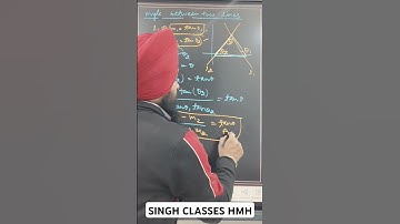 Angle between two lines / Straight lines class 11th Maths / IITJEE maths / Maths for class 11