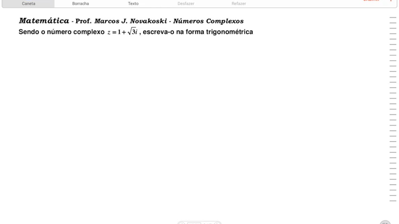 Numeros Complexos Forma Trigonometrica De Um Numero Complexo