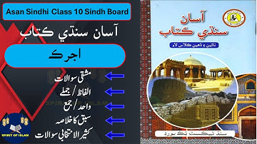 10 CLASS SINDHI 2025| SINDHI UNIT 11 اجرڪ Explaination/Question/Answers