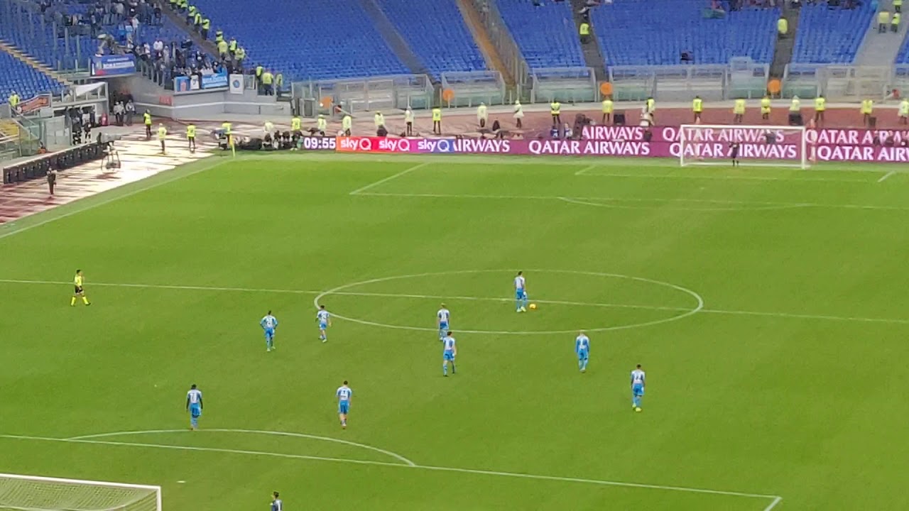 Roma-Napoli live Curva Sud rigore Veretout goal! - YouTube