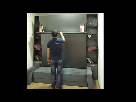 კედლის გადმოსაშლელი საწოლი