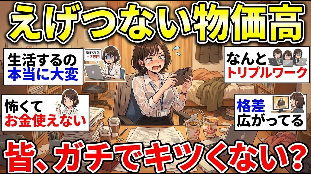 【更年期キツイ】 何を削ればいいんだ！物価高がえぐすぎて絶望している人話しましょう 【ガルちゃん雑談】【ガルちゃん】【有益】