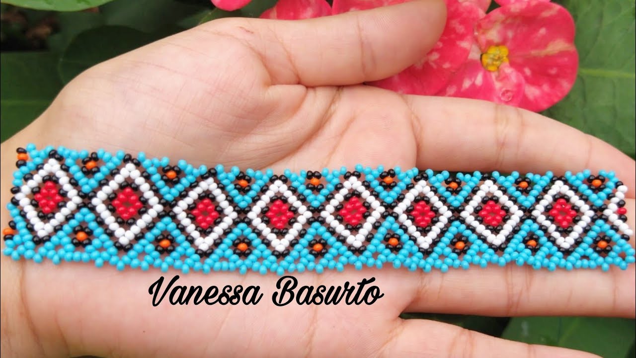 PULSERA COLORIDA FACIL DE HACER CON CHAQUIRA/MOSTACILLA|How to make easy beaded bracelet DIY