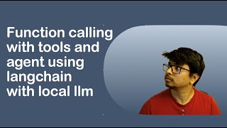 Function calling with tools and agent using local LLM model