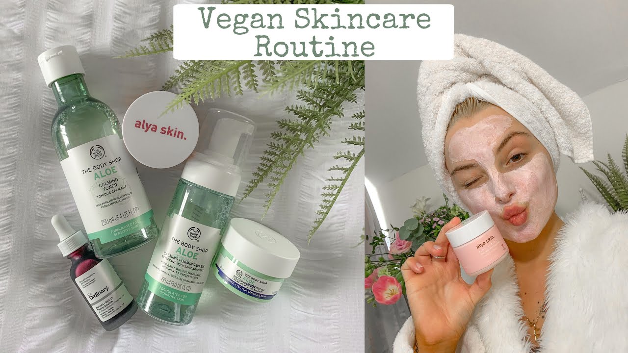 Evening Skin Care Routine Vegan Skincare Poppylinehanx YouTube