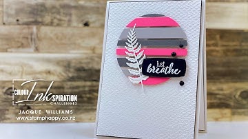 Easy!  Quick Floating Strip Technique for Wow Backgrounds!  Featuring the Iconic Dies