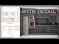 COMPLETE MODULAR KITCHEN DESIGN WITH DETAIL | SMALL SIZE KITCHEN DETAIL | GOPAL ARCHITECTURE