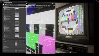 Unreal Engine Animated CRT VCR Effects - Creating VCR Screen