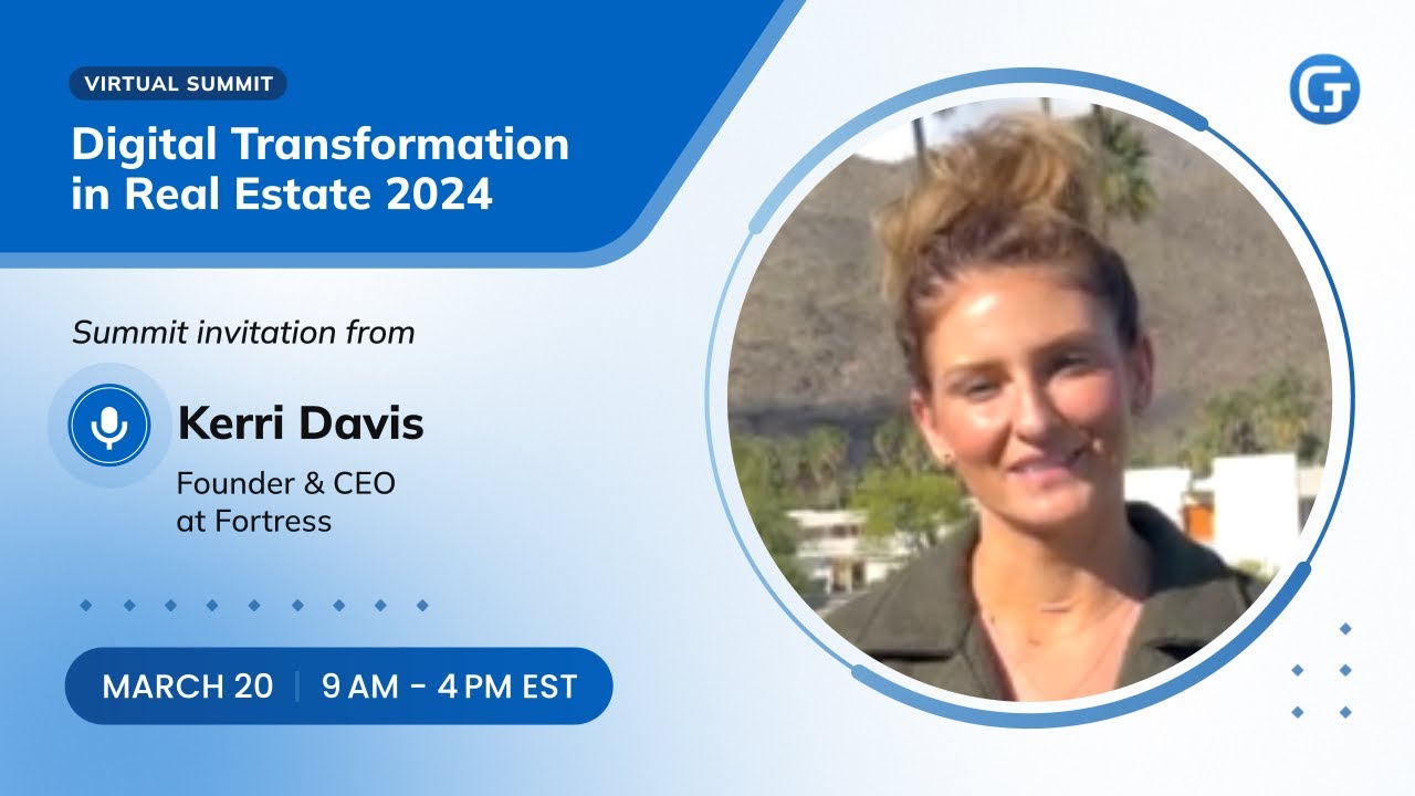Kerri Davis invitation to Digital Transformation in Real Estate 2024 Summit