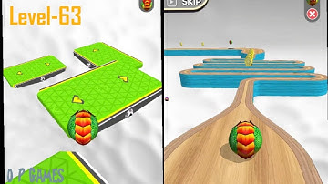 Going Balls Gameplay Walkthrough Level-63 Android iOS Mobile Game 🔥