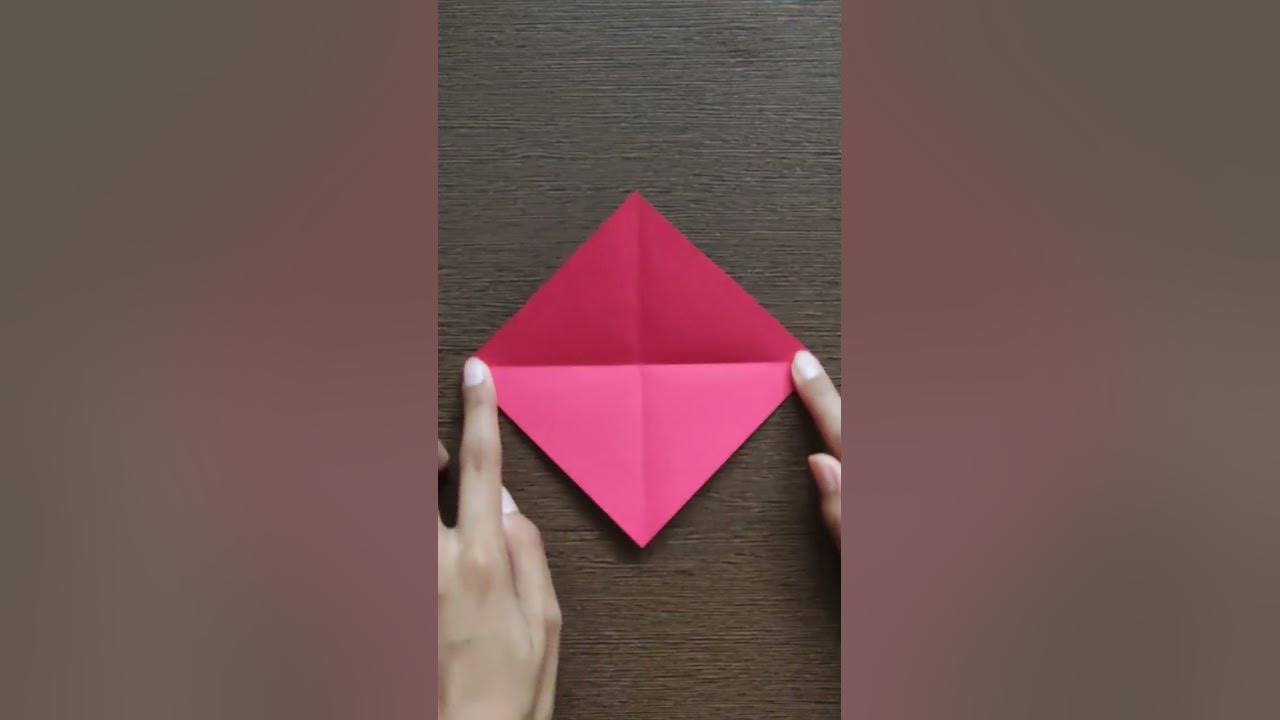 Easy Paper Heart Origami - how to make a paper heart 3D - Paper Heart DIY 