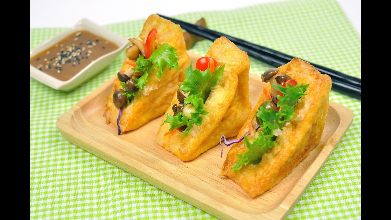 แซนวิชเต้าหู้ (อาหารเจ)