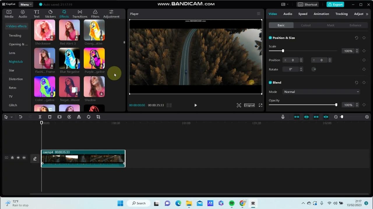 CapCut Tutorial For PC How to Add Rainbow Lightning Effect to Your