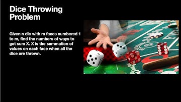 Dynamic Programming: The Dice Throwing Problem