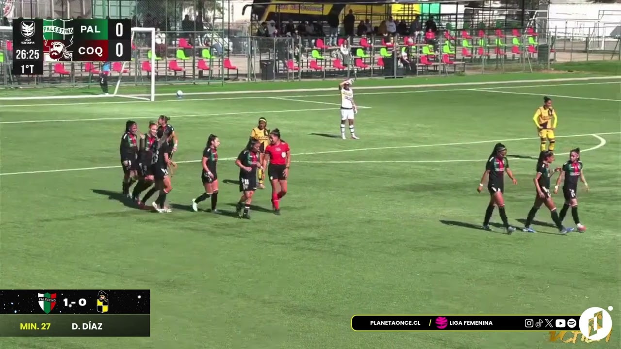 #GolesP11 Palestino 2-0 Coquimbo U. Fecha 25 2da Rueda Liga Femenina 28-08-2026