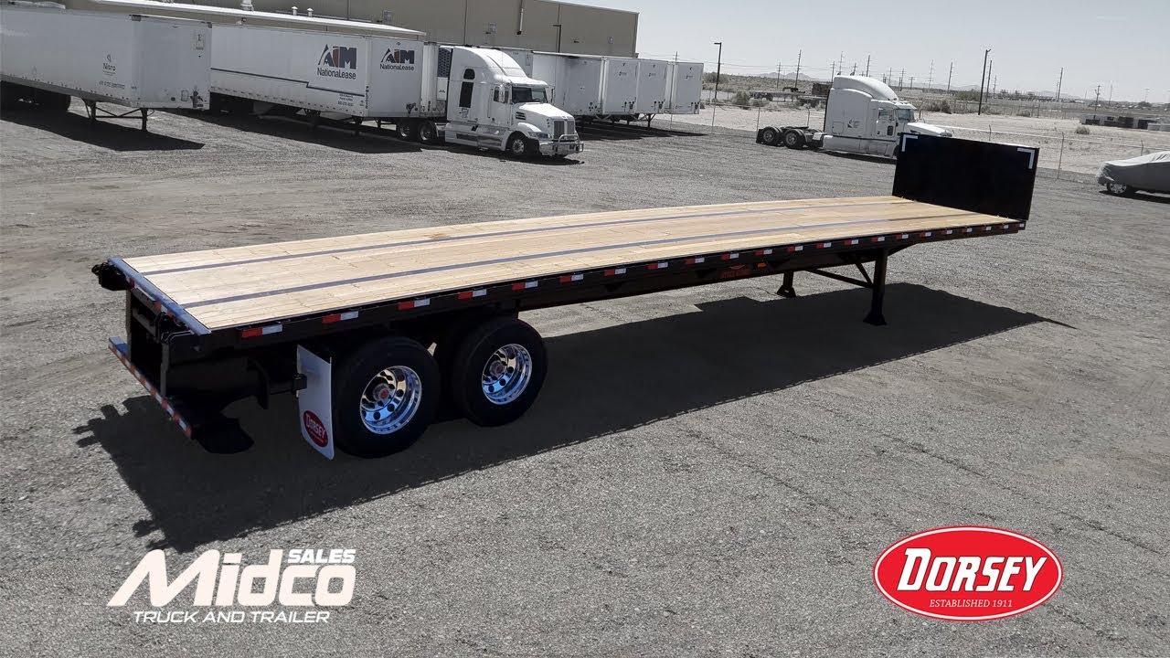 Dorsey Flatbed Trailer With Forklift Piggyback Kit YouTube