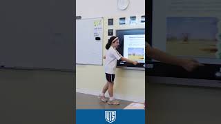 Grade 5 Student Presenting on Ecosystems: Exploring the Wonders of Nature - VIS Dubai