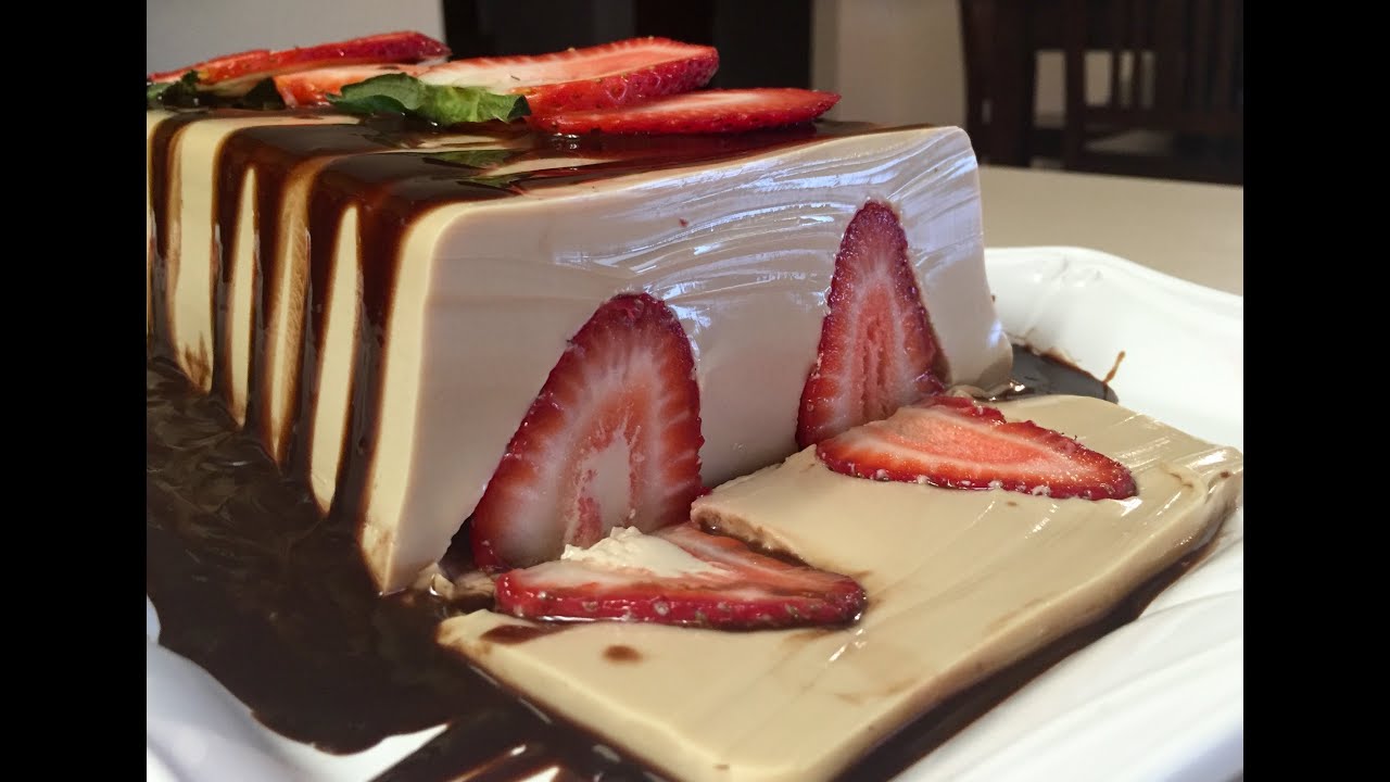 Gelatina de Café Kahlua licor , en 3 leches