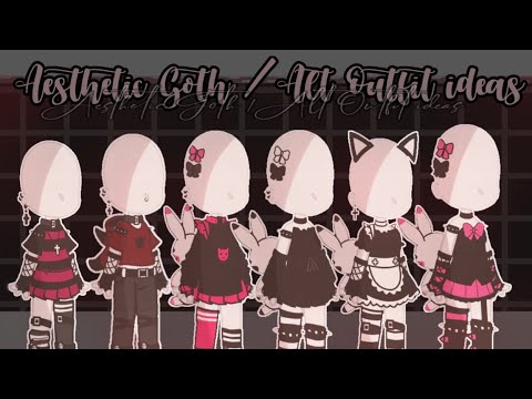 Aesthetic Goth Alt Gacha Club Outfit Ideas Youtube