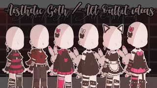 🖤 Aesthetic Goth/Alt gacha club outfit ideas 🖤