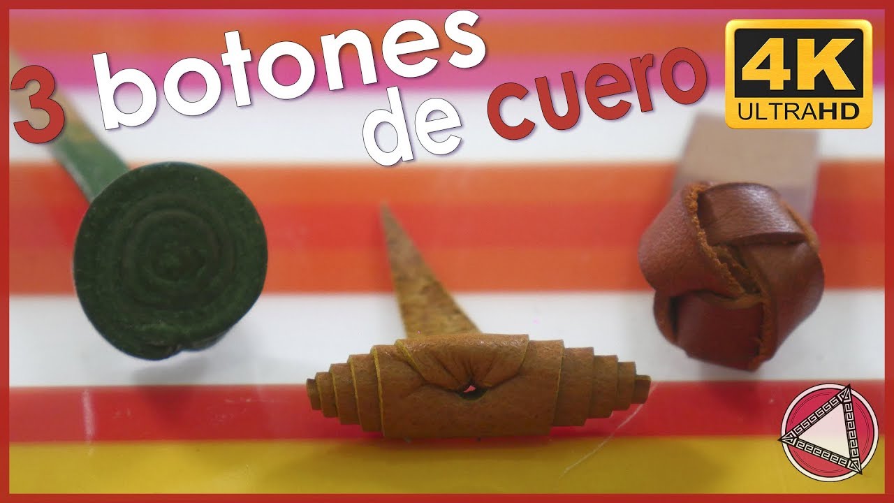 🌟 3 BOTONES de CUERO súper FÁCILES 🕺 # DIY Tutorial