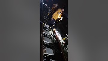 Digital Track Gauge used at night