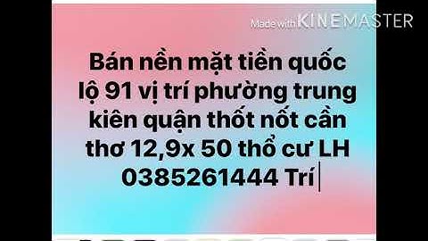 Bán đất ,Bán nền giá rẻ mặt tiền quốc lộ 91 thuận tiện kinh doanh