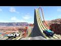 Cars vs giant ramp  slide  beamng drive   ultimate edition compilation