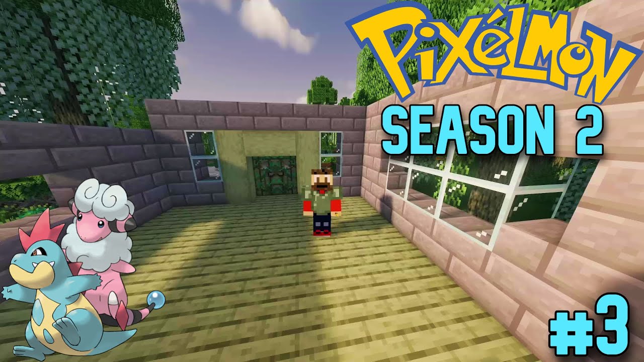 EVOLUTIONS, MINING, AND BEGINNING THE BASE | PIXELMON SEASON 2 | PART 3