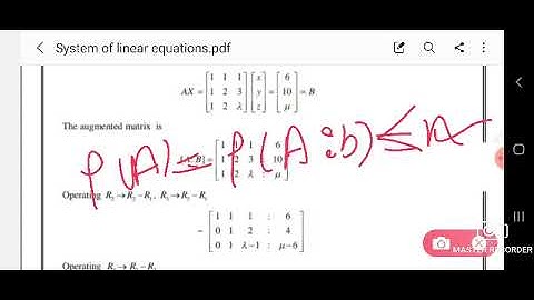 System Of Linear Equations for CSIR NET GATE IIT JAM LECTURER CADRE MASTER CADRE BHU CUCET