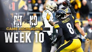 Highlights from the Steelers win over the Saints in Week 10 | Pittsburgh Steelers