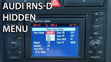 How to enter hidden service menu in RNS-D Navigation Plus (Audi A2 A3 A4 A6 A8)
